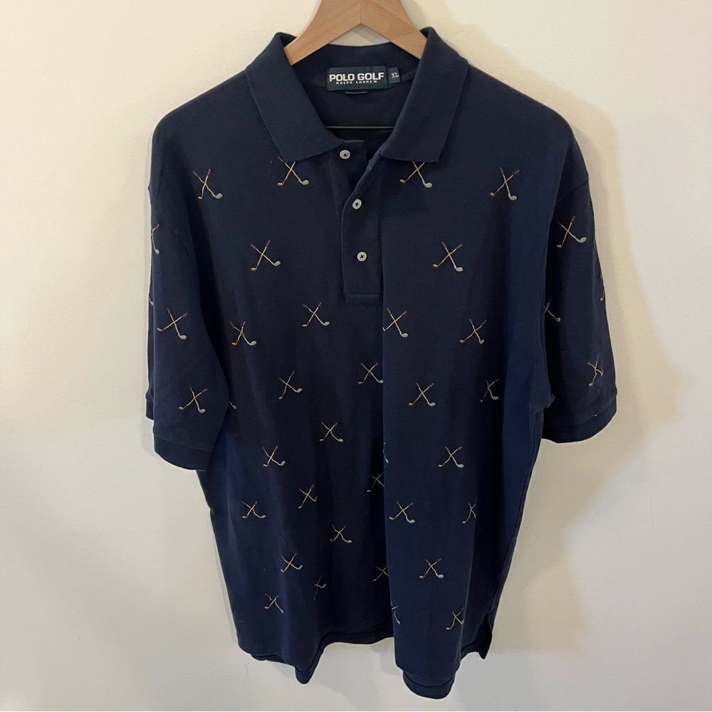 Vintage Polo Golf Ralph Lauren embroidered golf club polo XL - Picture 3 of 11